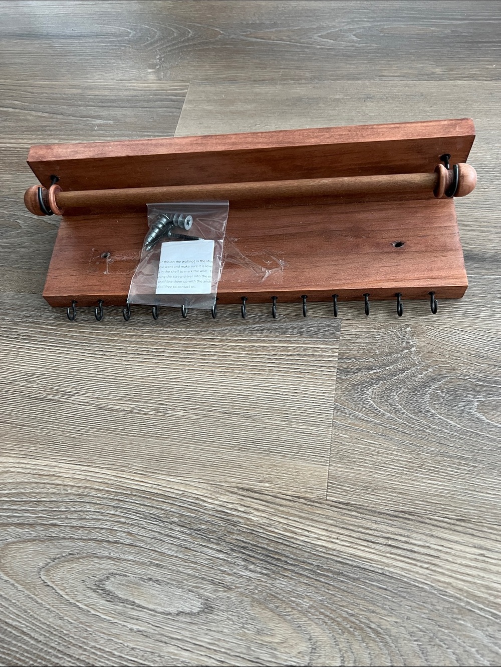 NWOT Wooden Hanging Jewelry Holder